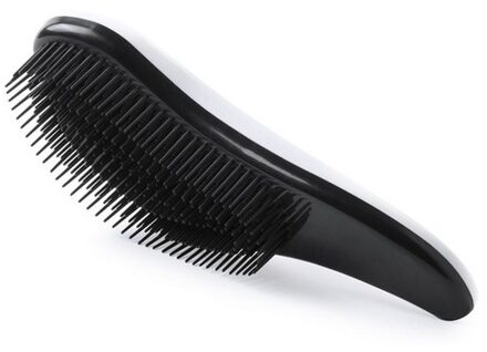 Haarborstel anti-klit zwart/wit voor dames - Haren kammen/borstelen - Haar borstels anti-klit
