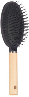 Haarborstel Malibu ovaal - Dames - antislip - 24 cm - hout/kunststof - Haarborstels
