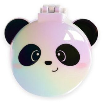 haarborstel met spiegel - panda