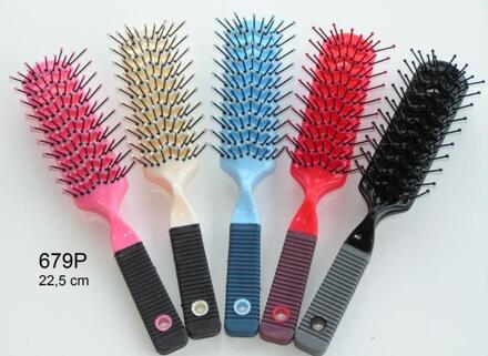 Haarborstel plastic 22,5cm 679p verschillende