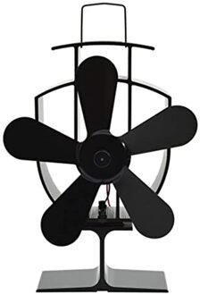 Haard 5 Blade Warmte Aangedreven Kachel Fan Log Hout Brander Eco Vriendelijke Stille Ventilator Thuis Efficiënte Snelle Warmte Distributie