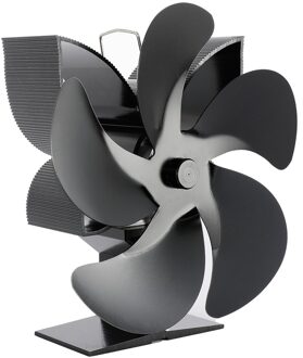 Haard Fan 5-Blade Warmte Aangedreven Kachel Fan Brander Eco Fan Rustig Thuis Haard Ventilator Efficiënte Warmteverdeling