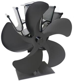 Haard Fan 5 Bladen Stille Kachel Ventilator Voor Grote Luchtvolume # W0 standing model