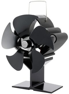 Haard Fan Eco Levert Accessoires Rustig Efficiënte Warmteverdeling Thuis 5 Blades Gereedschap Warmte Aangedreven Kachel Ventilator A3