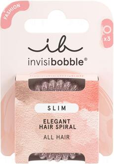 Haarelastiek Invisibobble Slim Hair Elastics Pink Monocle 3 st