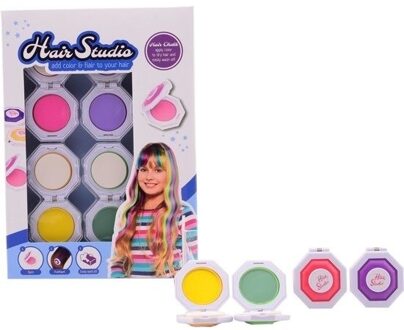 Haarkrijt kleurset pastelkrijt 4 kleuren Multi
