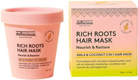 Haarmasker Delhicious Rich Roots 3-In-1 Hair Mask 175 g