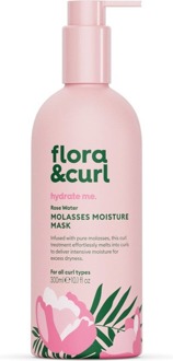 Haarmasker Flora & Curl Rose Water & Honey Molasses Moisture Mask 300 ml