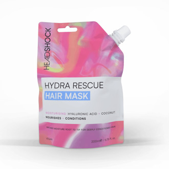 Haarmasker Head Shock Hydra Rescue Hair Mask Coconut & Hyaluronic Acid 200 ml