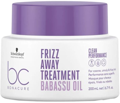 Haarmasker Schwarzkopf Bonacure Clean Performance Frizz Away Treatment 200 ml