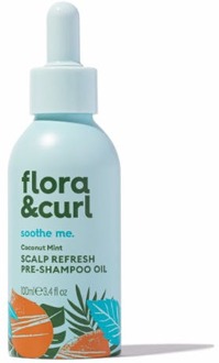Haarolie Flora & Curl Coconut Mint Scalp Refresh Pre-Shampoo Oil 100 ml