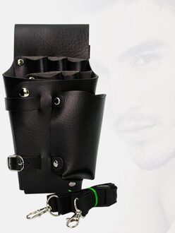 Haarspeld Gereedschapstas Professionele Taille Verpakking Case Pu Lederen Fles Riem Kam Salon Draagbare Pouch Schaar Kappers Opslag