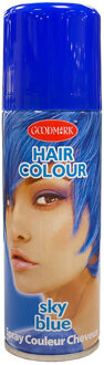 Haarspray of haarverf - kleur blauw - verkleed accessoires - 125 ml - volwassenen en kinderen