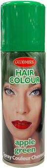 Haarspray of haarverf - kleur groen - verkleed accessoires - 125 ml - volwassenen en kinderen