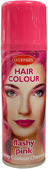 Haarspray of haarverf - kleur roze - verkleed accessoires - 125 ml - volwassenen en kinderen