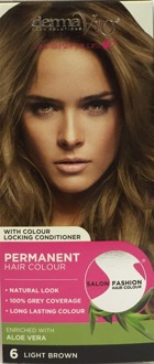 Haarverf DermaV10 Salon Fashion Hair Colour Light Brown 1 st