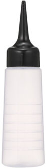 Haarverf Fles Haar Kleur Mixer Fles Haarkleur Applicator Fles Met Zwarte Slant Tip