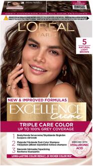 Haarverf L'Oréal Paris Excellence Creme Hair Color 5 Natural Light Brown 1 st