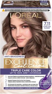 Haarverf L'Oréal Paris Excellence Creme Hair Color 7.11 Ultra Ash Blonde 1 st