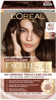 Haarverf L'Oréal Paris Excellence Universal Nudes 4U Universal Brown 1 st
