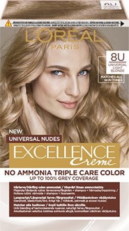 Haarverf L'Oréal Paris Excellence Universal Nudes 8U Universal Light Blonde 1 st