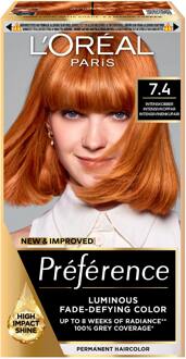 Haarverf L'Oréal Paris Préfèrence 7.4 Intense Copper 1 st