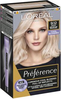 Haarverf L'Oréal Paris Preference 9.12 Siberia Very Light Ash Beige Blonde 1 st