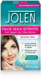 Haarverwijderaar Jolen Facial Wax Strips Sensitive Skin 16 st