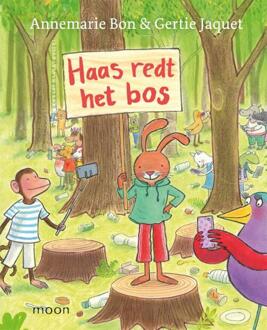 Haas redt het bos