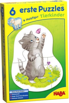 Haba 6 Eerste Puzzels Dierenkinderen 7-delig De