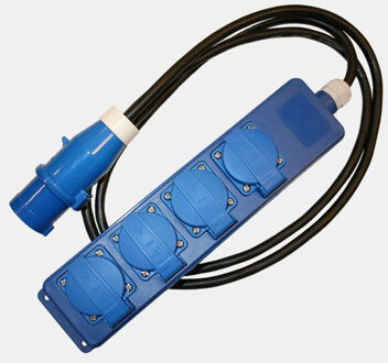 Haba Quatro-unit 1.5 Meter Verlengkabel, Stroomkabel Camping Assortiment - One size