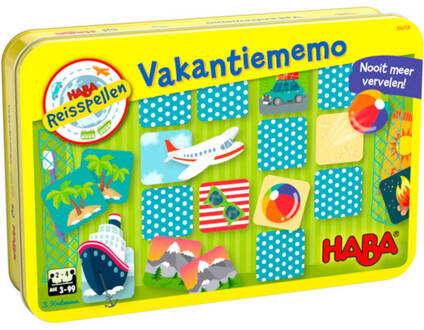 Haba reisspel Vakantiememo junior metaal (NL)