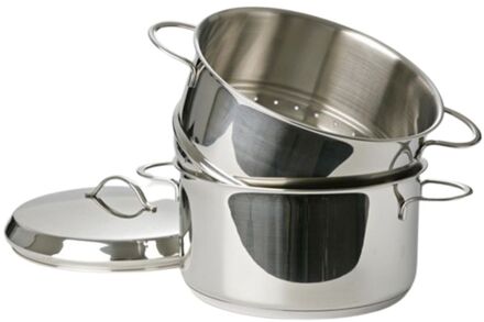 Habonne Eurocuisine - Stoomset 20cm Zilverkleurig