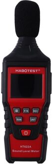 Habotest Handheld Ht622a Digitale Decibel Meter Lcd-kleurenscherm Noise Sound Level Meter Met Tool Bag Bereik Van 30-130Db (een)