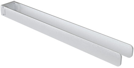 Haceka Aline Handdoekhouder - 46cm - dubbel - draaibaar - geborsteld aluminium 1208595 Aluminium geborsteld mat