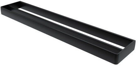 Haceka Aline Handdoekhouder - 60cm - dubbel - mat zwart 1208656 Zwart mat
