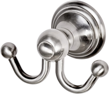 Haceka Allure Handdoekhaak - dubbel - geborsteld RVS 1208434 RVS look mat