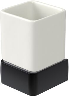 Haceka Bekerhouder Haceka Aline Black 7,4x11,4 cm Keramiek Mat Zwart Haceka