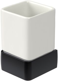 Haceka Bekerhouder Haceka Aline Black 7,4x11,4 cm Keramiek Mat Zwart