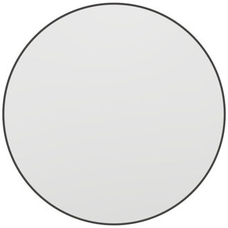 Haceka Deco spiegel - 80x80cm - rond - mat zwart 2015963 Zwart mat