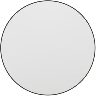 Haceka Deco spiegel - 80x80cm - rond - mat zwart 2015963 Zwart mat