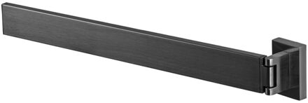 Haceka Edge Enkele Handdoekhouder Draaibaar Grafiet Gunmetal 39cm 1208809 Gunmetal (Antraciet)