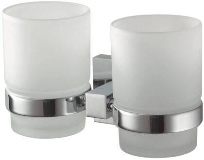 Haceka Glashouder Dubbel Haceka Mezzo Chroom Haceka