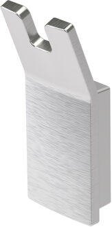 Haceka Handdoekhaak Haceka Aline Dubbel Geborsteld Aluminium Haceka