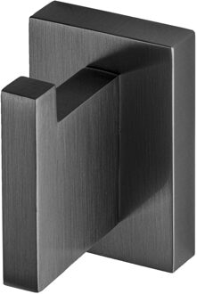 Haceka Handdoekhaak Haceka Edge Enkel Geborsteld Grafiet