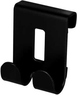 Haceka Handdoekhaak Haceka Selection Dubbel Kort Voor Inloopdouche Mat Zwart