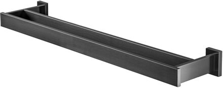 Haceka Handdoekhouder Haceka Edge Dubbel 60 cm Geborsteld Grafiet Haceka