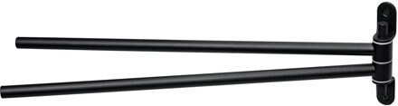 Haceka Handdoekhouder Haceka Ixi Dubbel Draaibaar 39 cm Mat Zwart