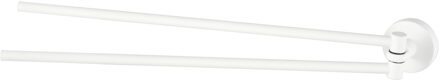 Haceka Handdoekhouder Kosmos Dubbel en Draaibaar 46 cm Mat Wit Haceka