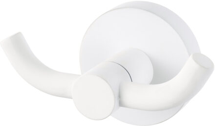 Haceka Kosmos Handdoekhaak dubbel - mat wit 1208468 Wit mat